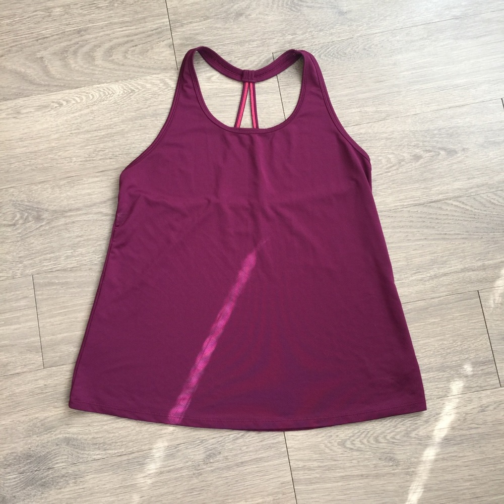 Old Navy T back Athletic Tank Eggplant size M